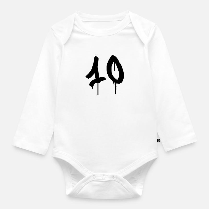 Graffiti: 10 - Body Bébé bio manches longues - blanc