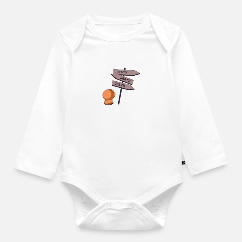 Deathtiny - Body Bébé bio manches longues - blanc