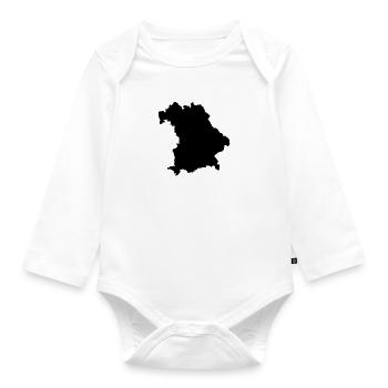 Bayern - Baby Bio-Langarm-Body - Weiß - Vorne
