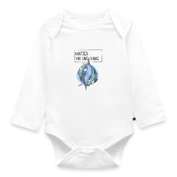Matjes Yin Und Yang - Baby Bio-Langarm-Body - Weiß - Vorne