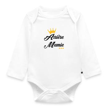 Großmütter / Oma / Mami / Großmutter / Mamy - Baby Bio-Langarm-Body - Weiß - Vorne