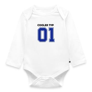cooler_typ - Baby Bio-Langarm-Body - Weiß - Vorne