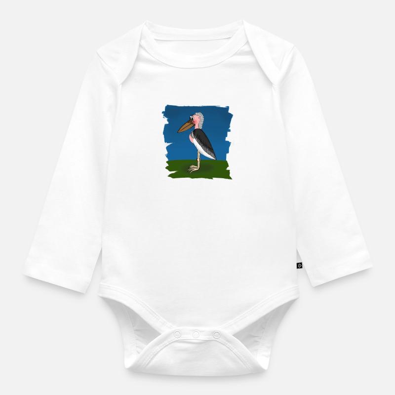 Marabu - Body Bébé bio manches longues - blanc