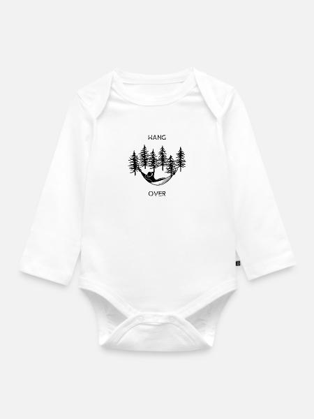 Hang Over - Baby Bio-Langarm-Body - Weiß