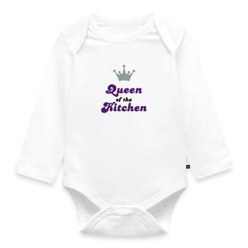 De superbes cadeaux pour les femmes - Body Bébé bio manches longues - blanc - Devant