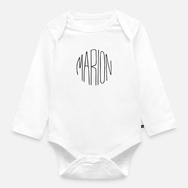 Marion - Body Bébé bio manches longues - blanc