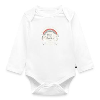 Sei geduldig mit mir, ich bin aus den 1900er Jahren - Baby Bio-Langarm-Body - Weiß - Vorne