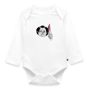 Horror messer - Baby Bio-Langarm-Body - Weiß - Vorne