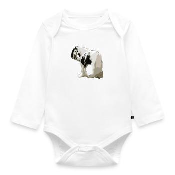 Horse, Tinker, Horse Tinker, Gift Idea - Organic Longsleeve Baby Bodysuit - white - Front