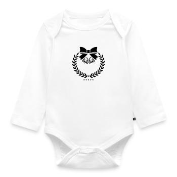 Wreath Bells - Organic Longsleeve Baby Bodysuit - white - Front