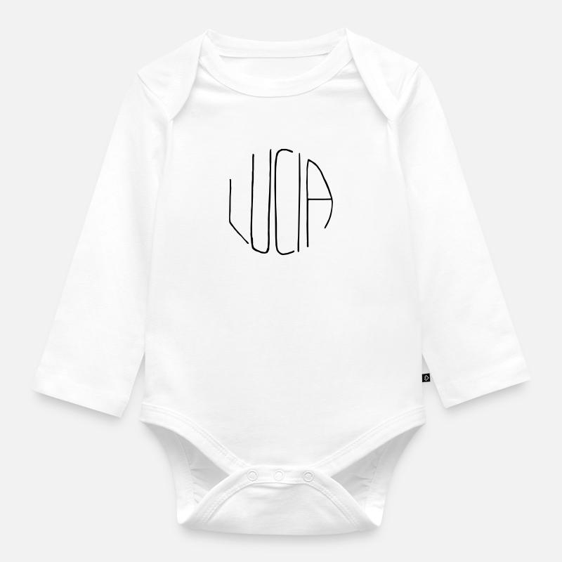 Lucia - Body Bébé bio manches longues - blanc