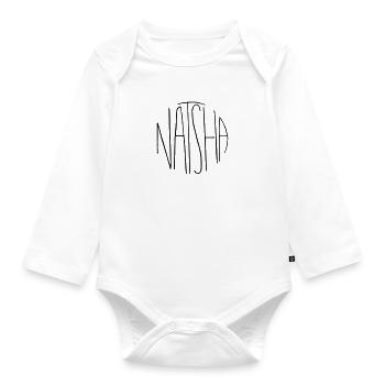 Natasha - Baby Bio-Langarm-Body - Weiß - Vorne