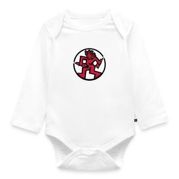 Circular Fantazia Logo - Organic Longsleeve Baby Bodysuit - white - Front