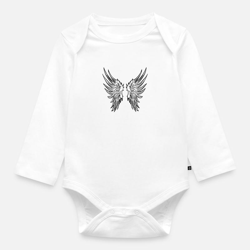 aile d'ange - Body Bébé bio manches longues - blanc
