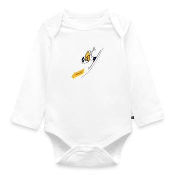 Apres ski - Baby Bio-Langarm-Body - Weiß - Vorne