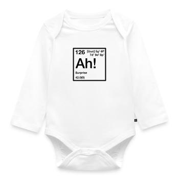 The Element of Surprise - Organic Longsleeve Baby Bodysuit - white - Front