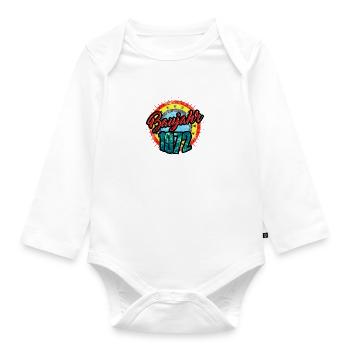 Geschenk für Baujahr 1972 - Baby Bio-Langarm-Body - Weiß - Vorne