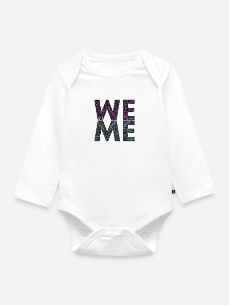 we & me - Baby Bio-Langarm-Body - Weiß