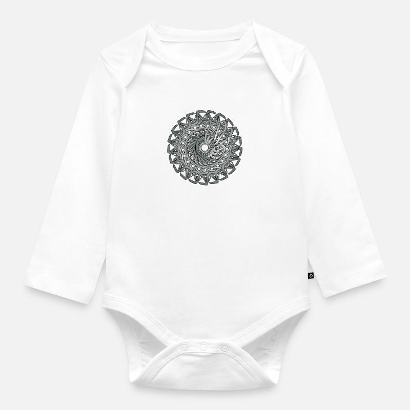 Cercle original - Body Bébé bio manches longues - blanc