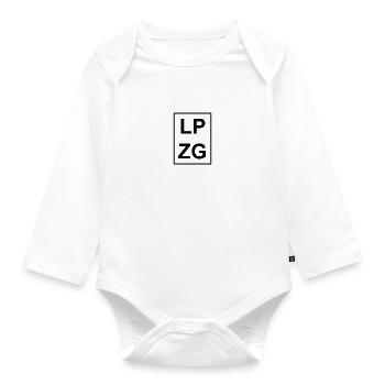 Leipzig for Leipzig and Leipzig - Organic Longsleeve Baby Bodysuit - white - Front