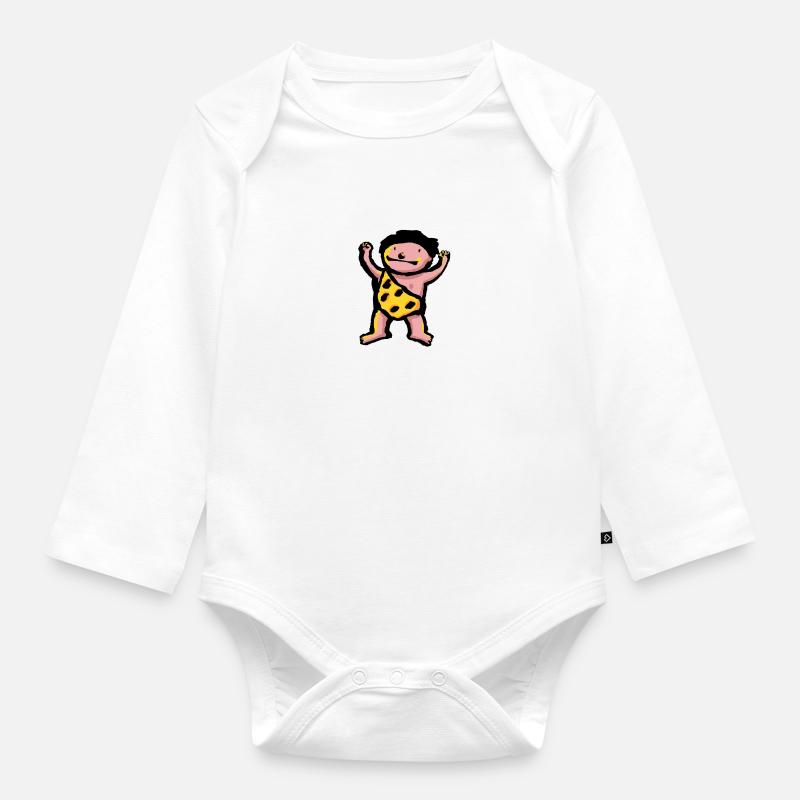 Ich bin es, der stärkste! - Baby Bio-Langarm-Body - Weiß