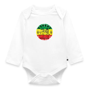 Reggae - Baby Bio-Langarm-Body - Weiß - Vorne