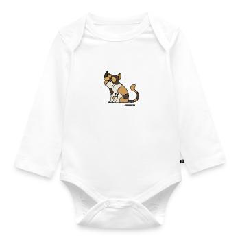 Cat - exotic shorthair - Organic Longsleeve Baby Bodysuit - white - Front