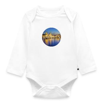 Dresden - Organic Longsleeve Baby Bodysuit - white - Front