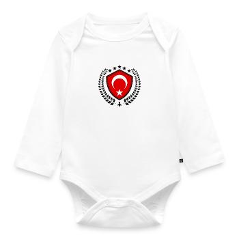 Turquie - Body Bébé bio manches longues - blanc - Devant