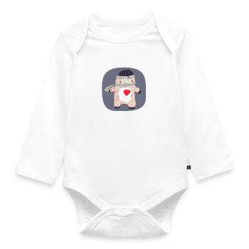 lieben - Baby Bio-Langarm-Body - Weiß - Vorne