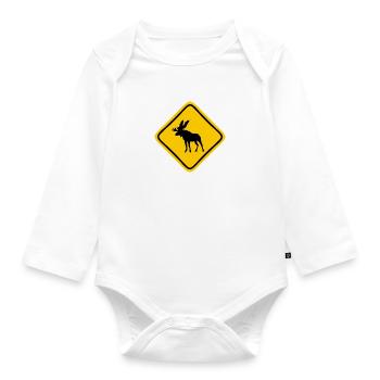 Caribou - Organic Longsleeve Baby Bodysuit - white - Front