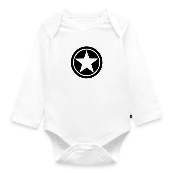 star - Baby Bio-Langarm-Body - Weiß - Vorne