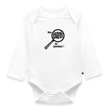 ed snowden - Organic Longsleeve Baby Bodysuit - white - Front