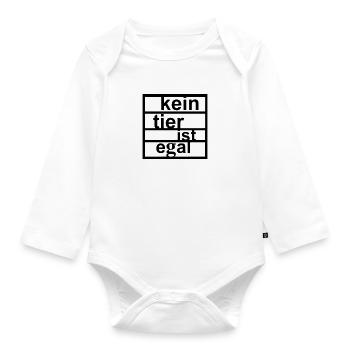 vegan1 - Baby Bio-Langarm-Body - Weiß - Vorne