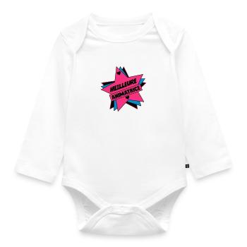 Animateur / Animatrice / Animator / Animador / No - Baby Bio-Langarm-Body - Weiß - Vorne