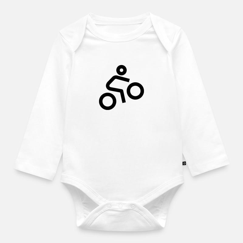 Vélo - Cyclisme - Cyclisme - Body Bébé bio manches longues - blanc