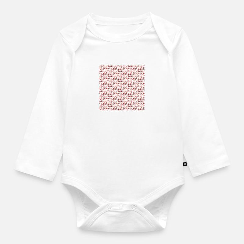 Neapolitan lucky charm frame. - Organic Longsleeve Baby Bodysuit - white