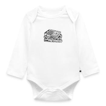 SAMPLE DESPRIT - Body Bébé bio manches longues - blanc - Devant