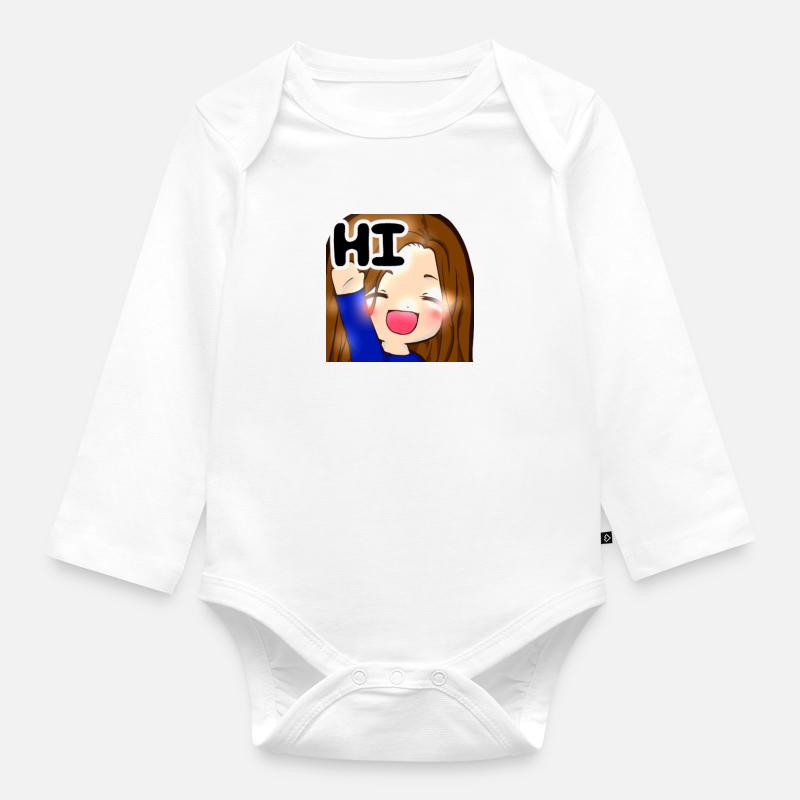 KiraHi - Body Bébé bio manches longues - blanc