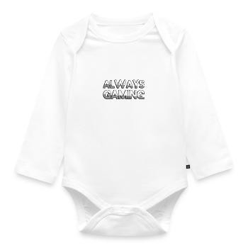 ALWAYS GAMING - Gaming - Baby Bio-Langarm-Body - Weiß - Vorne