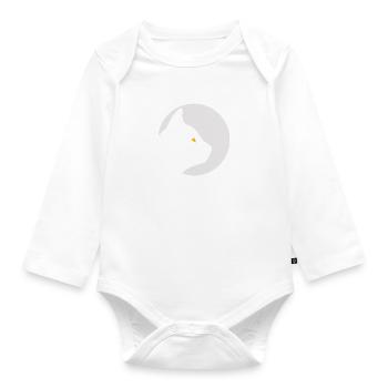 Katze - Baby Bio-Langarm-Body - Weiß - Vorne