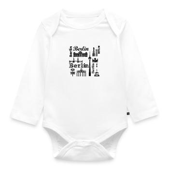 Berlin Berlin Berlin - Baby Bio-Langarm-Body - Weiß - Vorne
