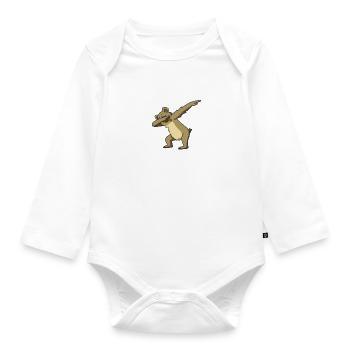 Dubbing koala - Organic Longsleeve Baby Bodysuit - white - Front