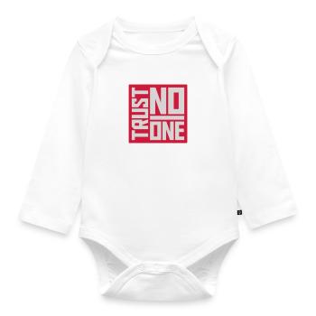 ne faites confiance à personne pour ne citer - Body Bébé bio manches longues - blanc - Devant