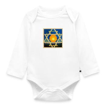Secret Symbolism - Organic Longsleeve Baby Bodysuit - white - Front