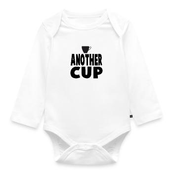 Another Cup - Organic Longsleeve Baby Bodysuit - white - Front