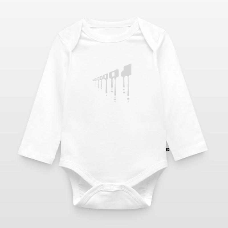 Binary Code Program Language Organic Longsleeve Baby Bodysuit