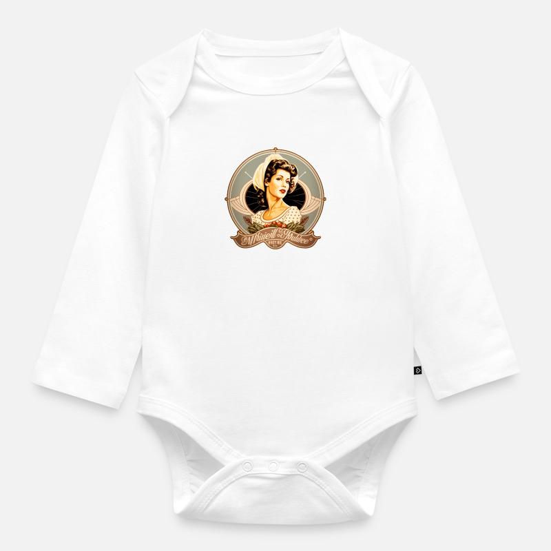 Épouse parfaite - Body Bébé bio manches longues - blanc