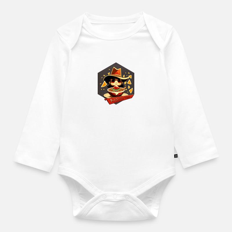 Temps Nacho - Body Bébé bio manches longues - blanc