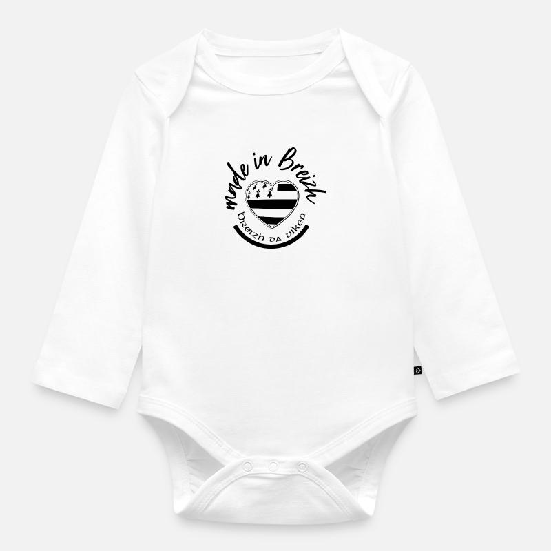 made in breizh - Body Bébé bio manches longues - blanc